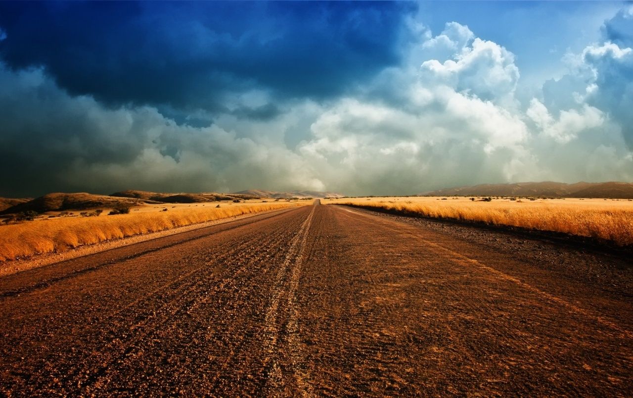 Blue Sky And Road Wallpapers Wallpaper Cave