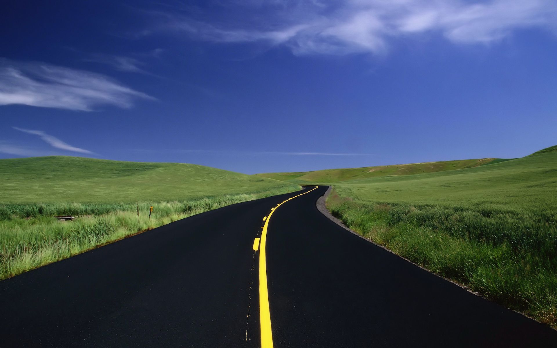 Blue Sky And Road Wallpapers Wallpaper Cave