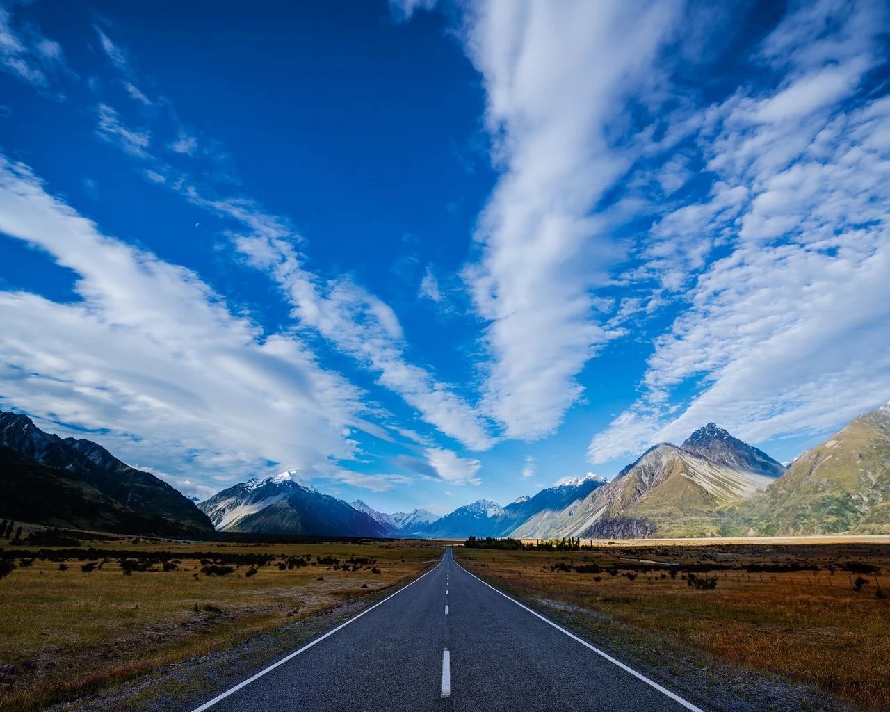 Blue Sky And Road Wallpapers Wallpaper Cave