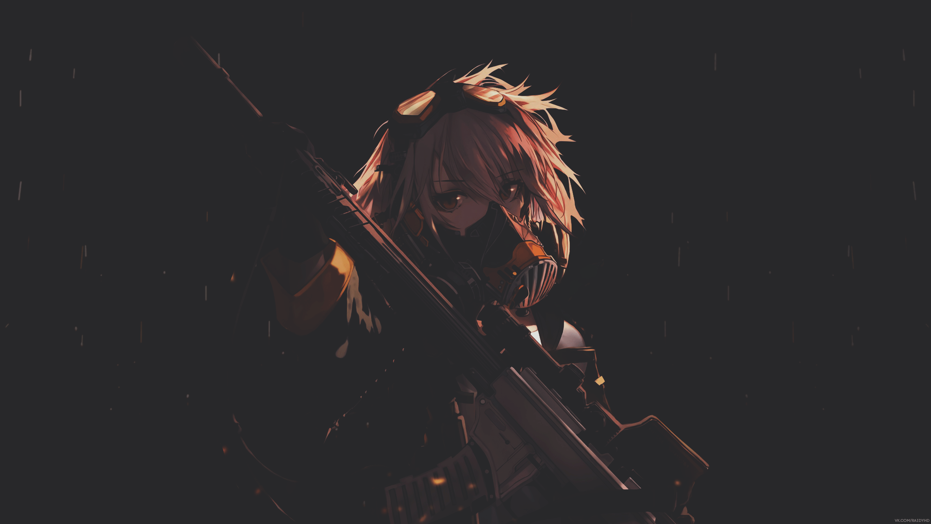 2560X1440 Wallpaper Dark Anime Girl