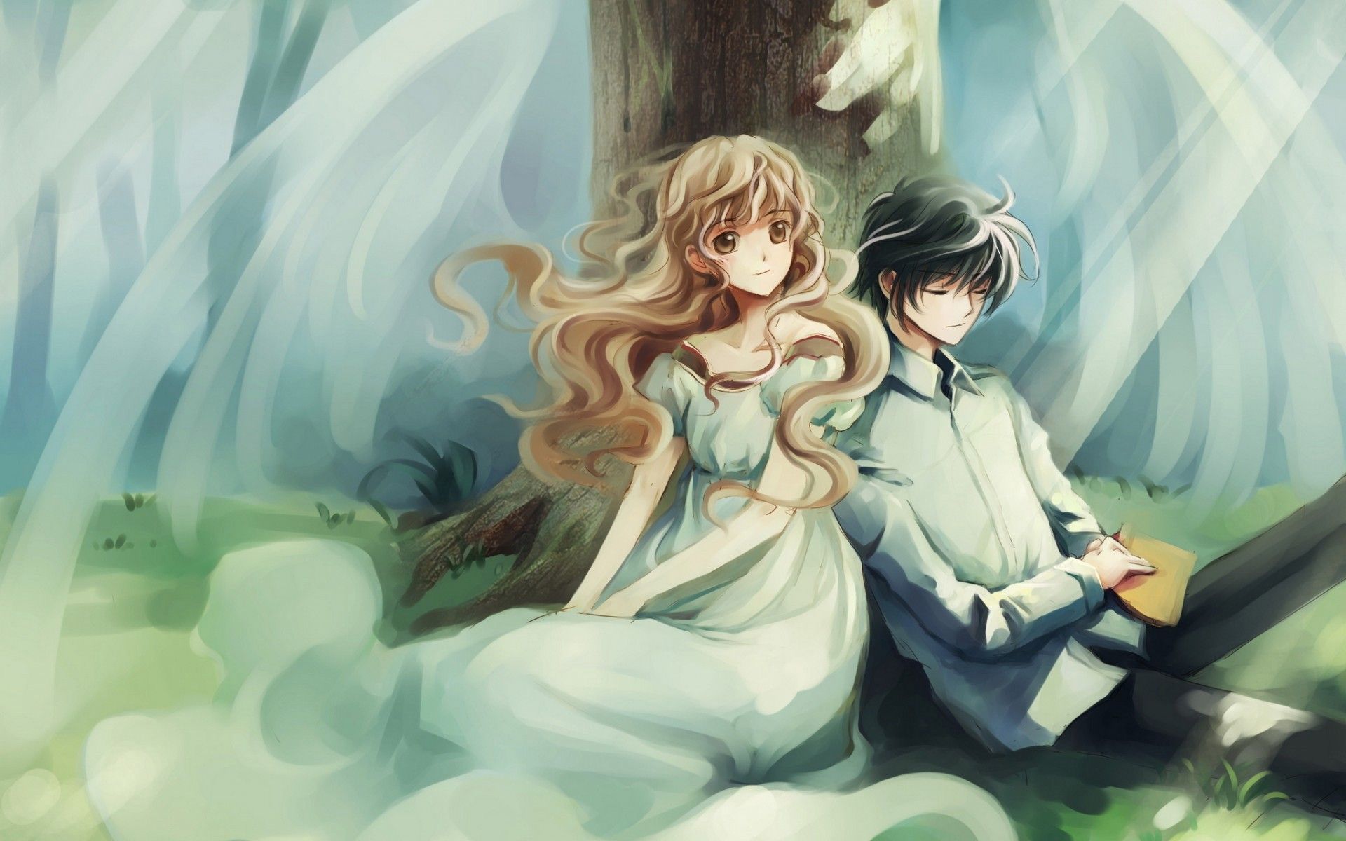 Anime Couple School Wallpapers Wallpaper Cave