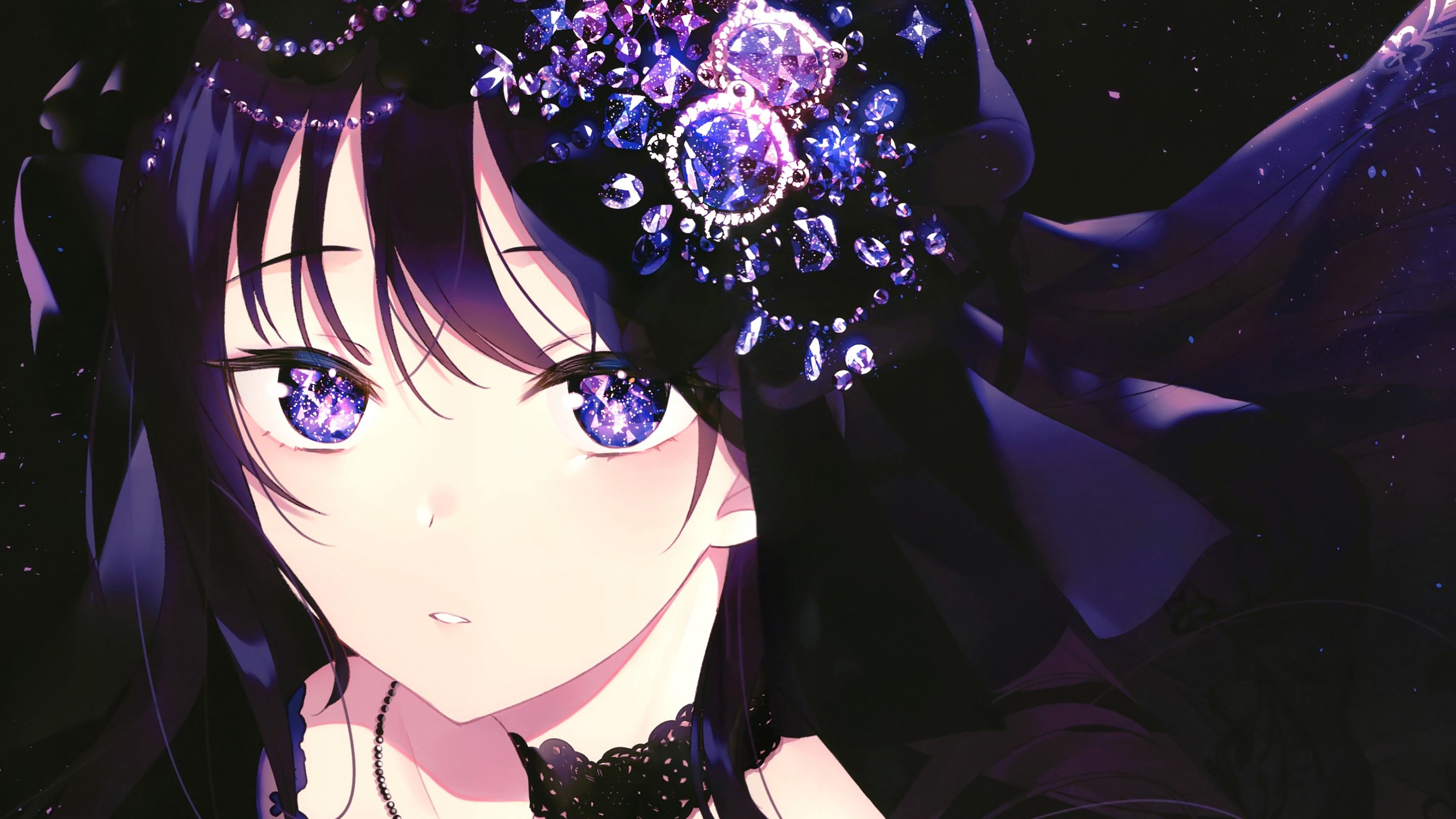 Anime Black Hair Girl Wallpapers Wallpaper Cave