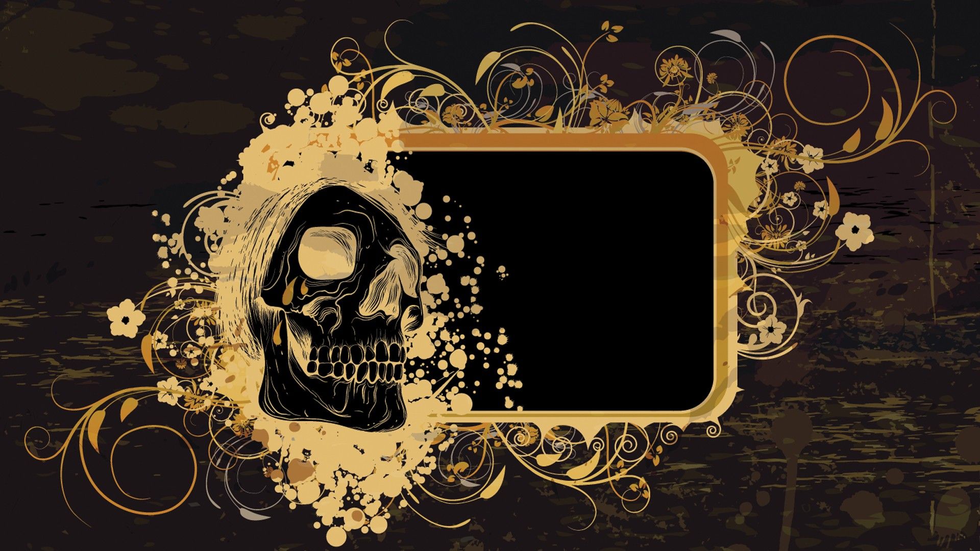 Golden Skull Wallpapers Wallpaper Cave