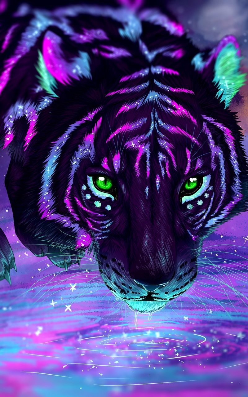 Galaxy Tiger Wallpapers Wallpaper Cave