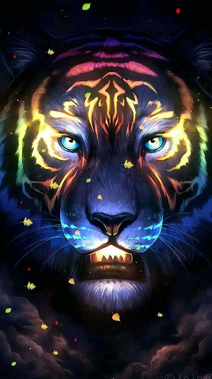 Galaxy Tiger Wallpapers Wallpaper Cave