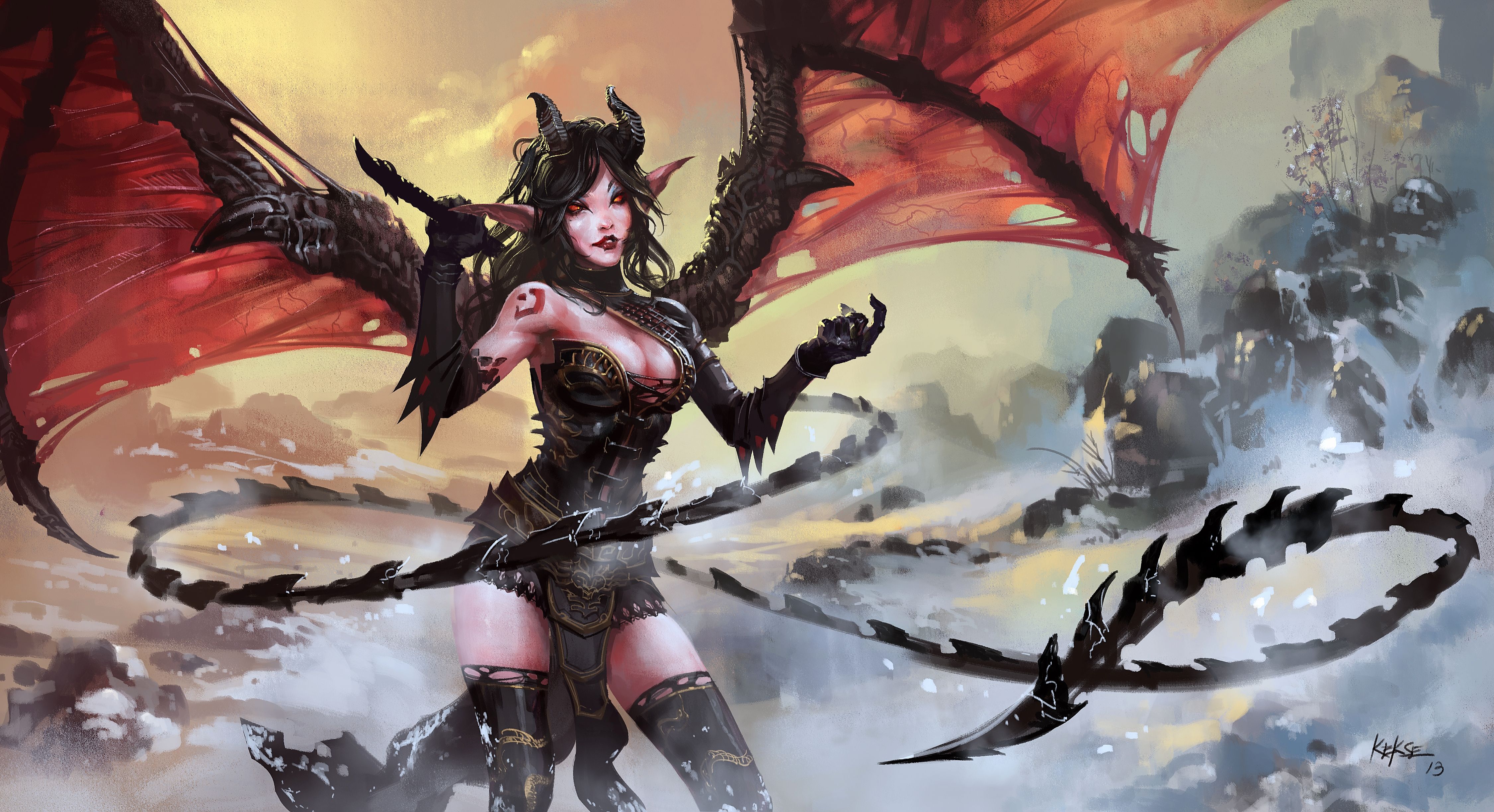 Anime Demon Girls HD Wallpapers Wallpaper Cave