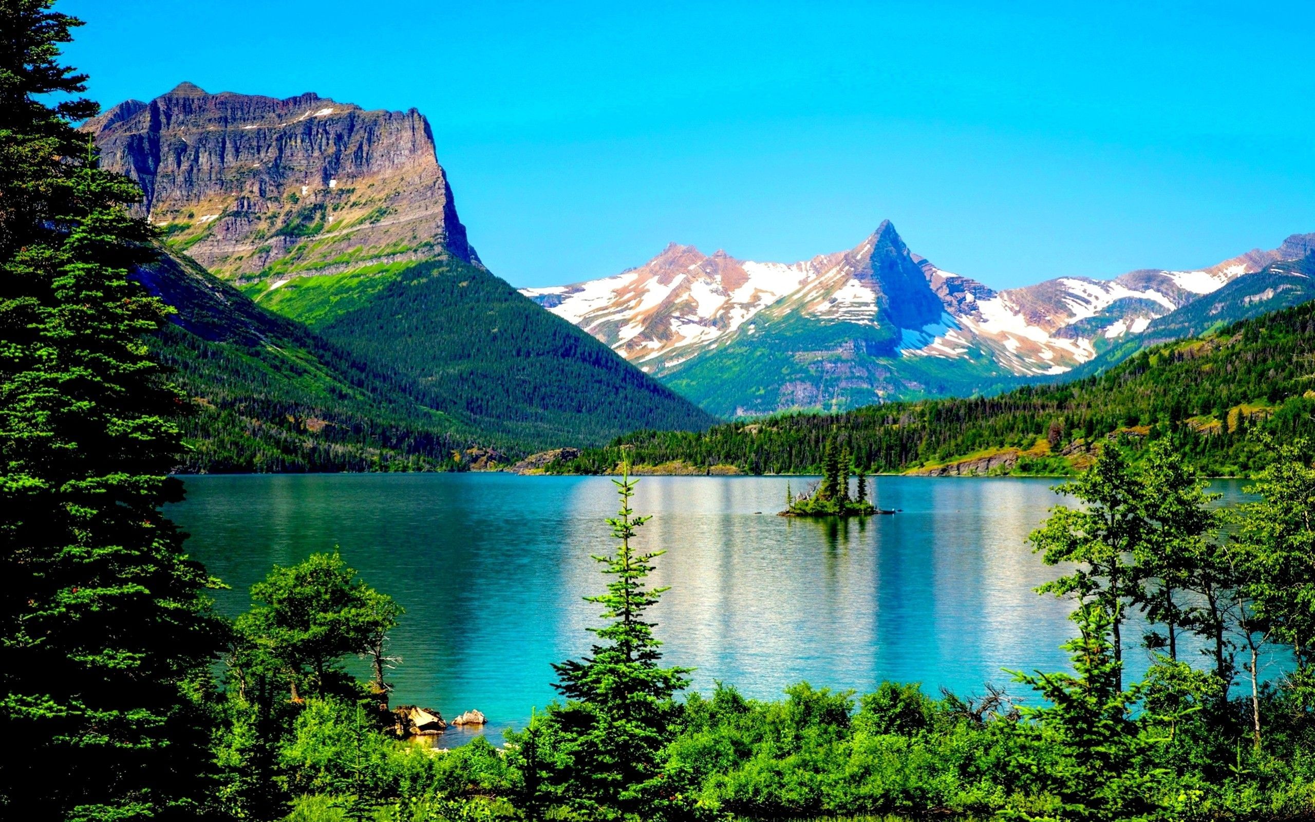McDonald Lake Glacier National Park Wallpapers Wallpaper Cave
