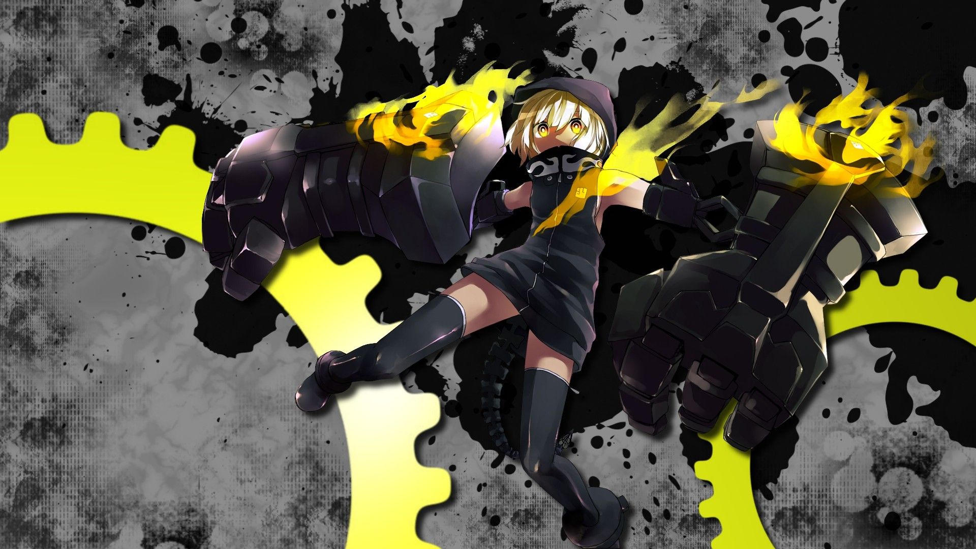 Yellow Anime Wallpapers Wallpaper Cave