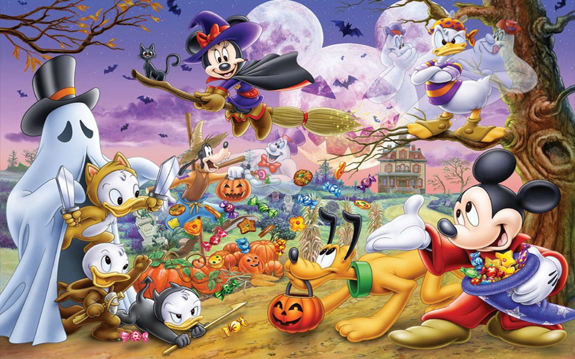 Mickey Mouse Halloween Wallpapers Wallpaper Cave