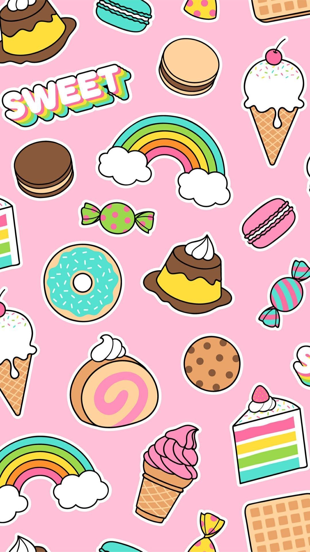 Kawaii iPhone Food Wallpapers Wallpaper Cave