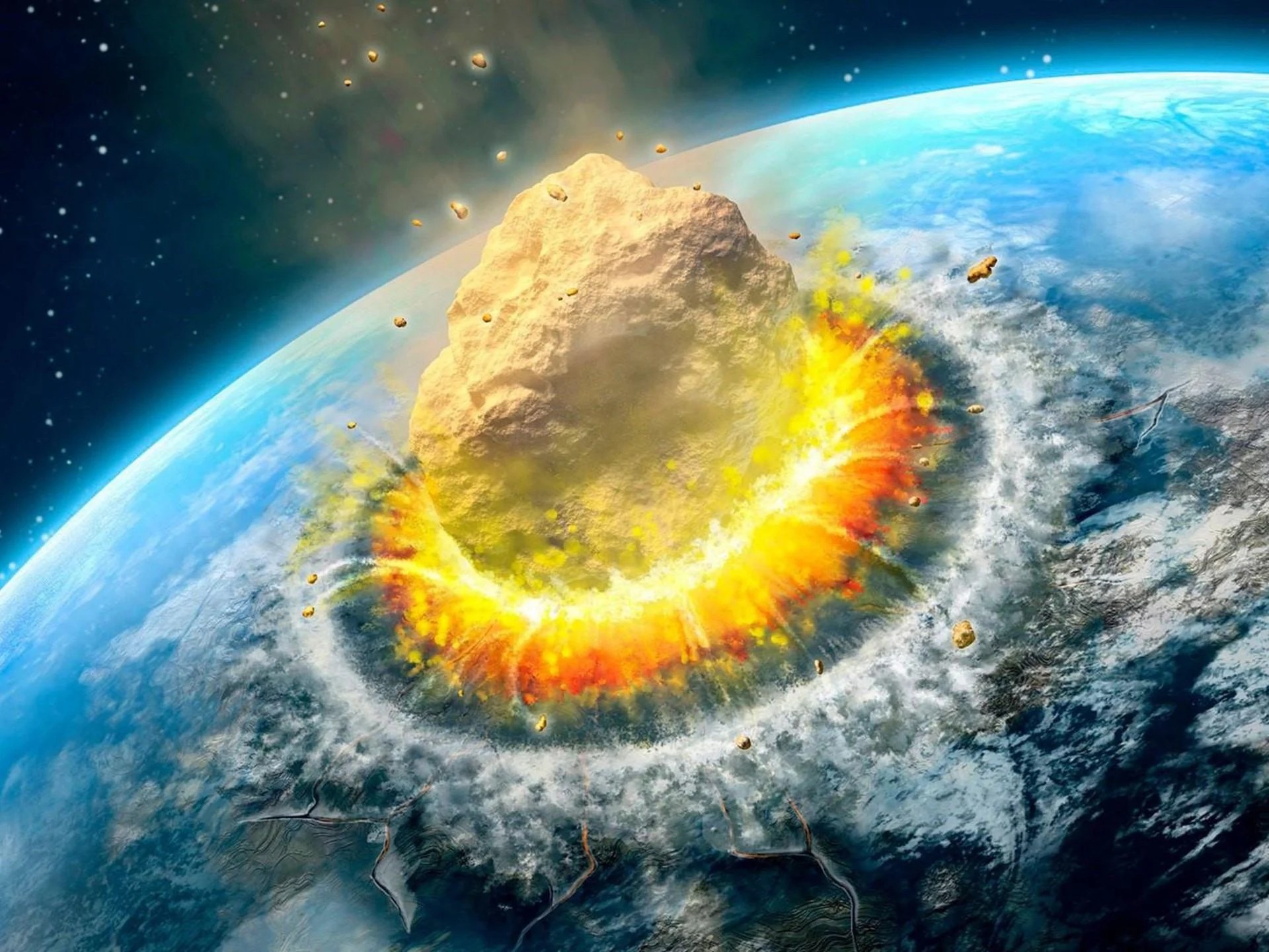 Asteroid Explosion Wallpapers Wallpaper Cave
