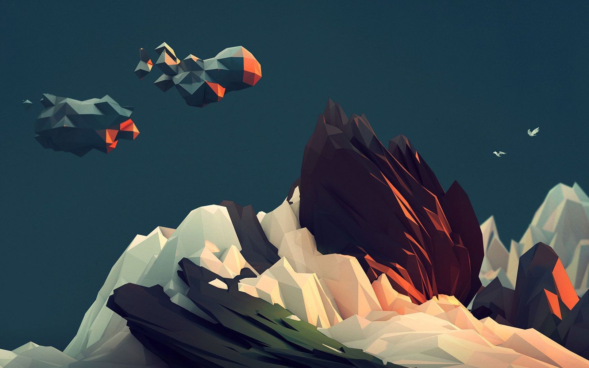 Geometric Landscape Wallpapers Wallpaper Cave
