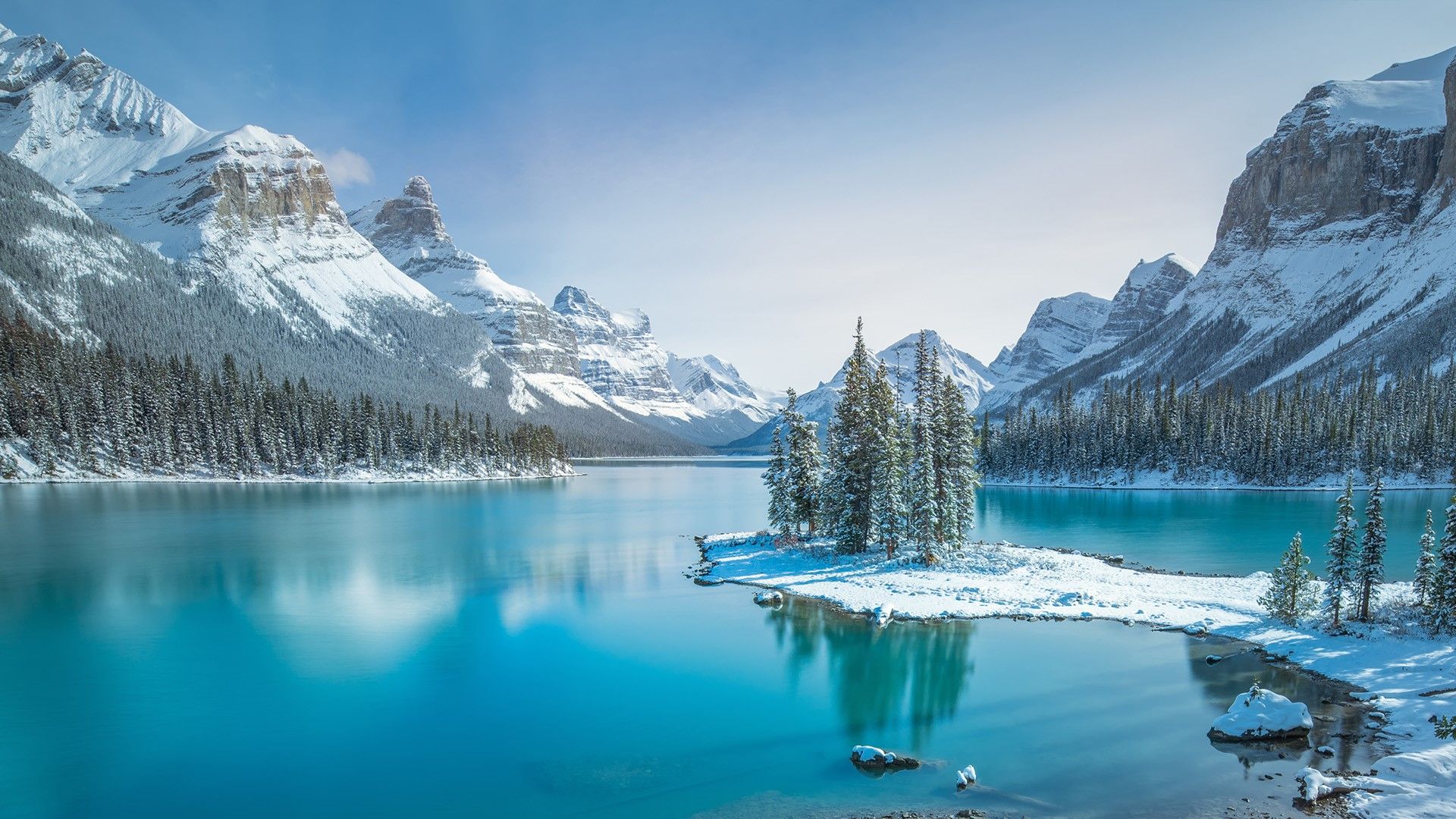 Jasper National Park Winter Wallpaper