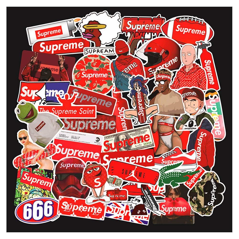 Supreme Stickers Wallpapers Wallpaper Cave