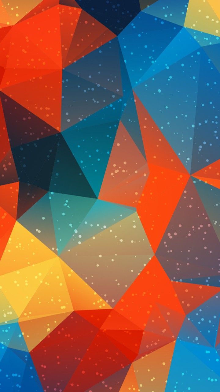 Orange And Blue Geometric Wallpapers Wallpaper Cave