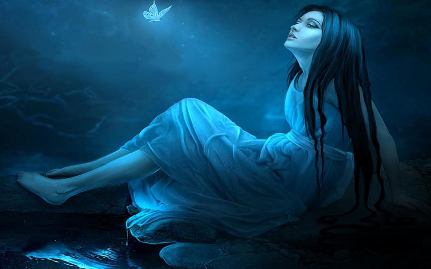 Blue Women Wallpapers Wallpaper Cave
