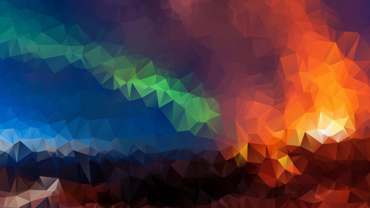 Orange And Blue Geometric Wallpapers Wallpaper Cave
