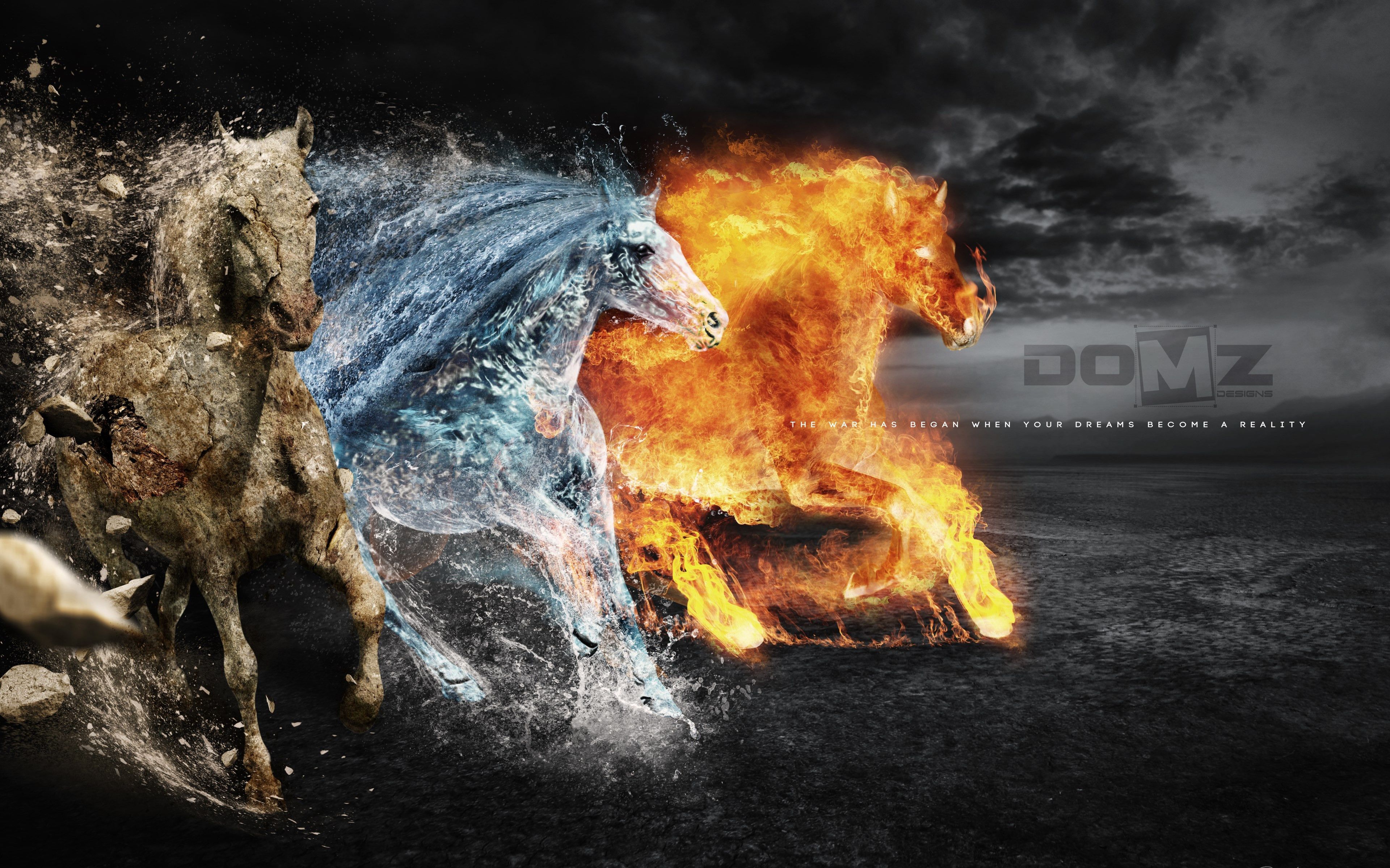 Flaming Horses Wallpapers Wallpaper Cave