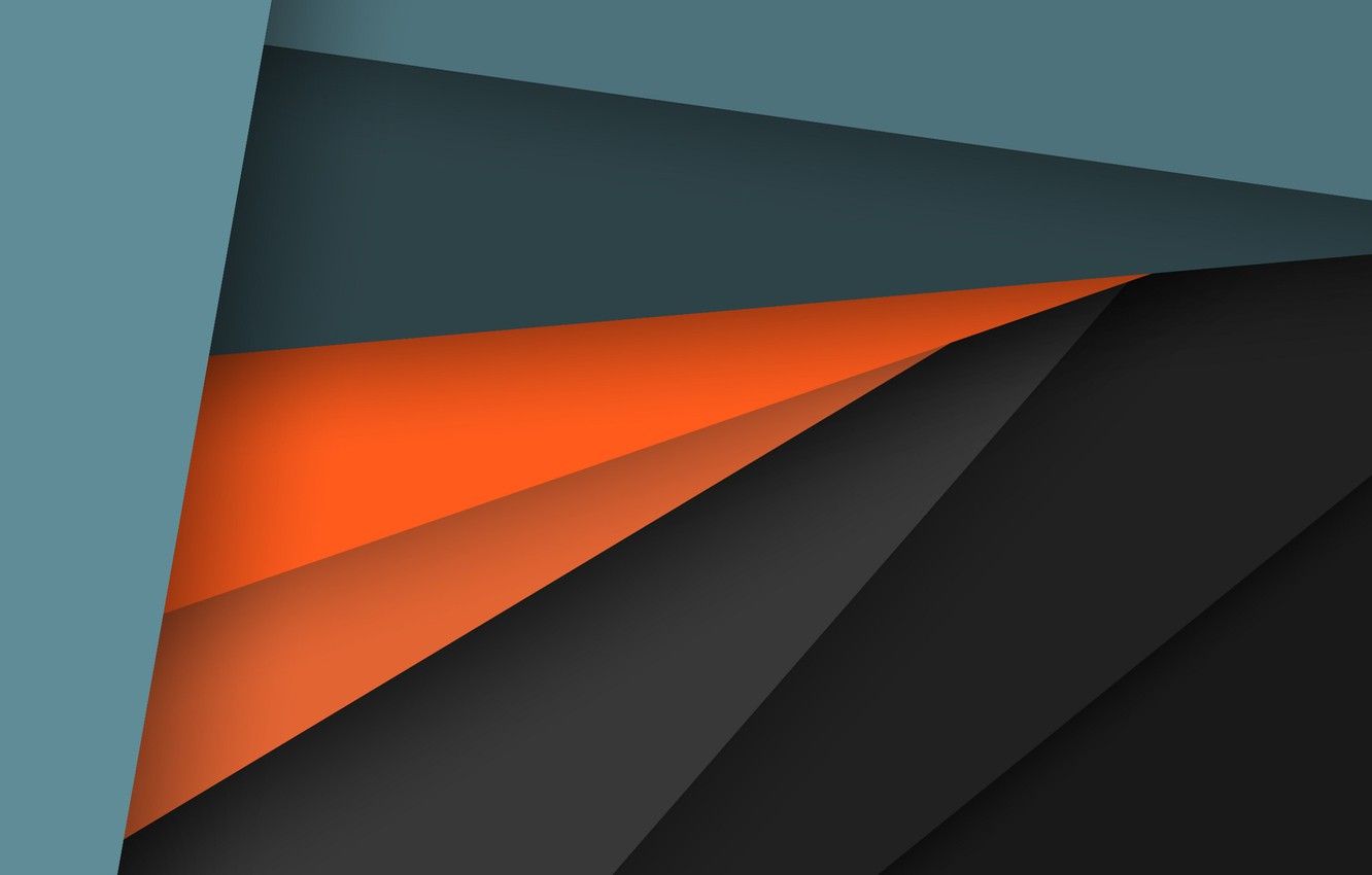 Orange And Blue Geometric Wallpapers Wallpaper Cave
