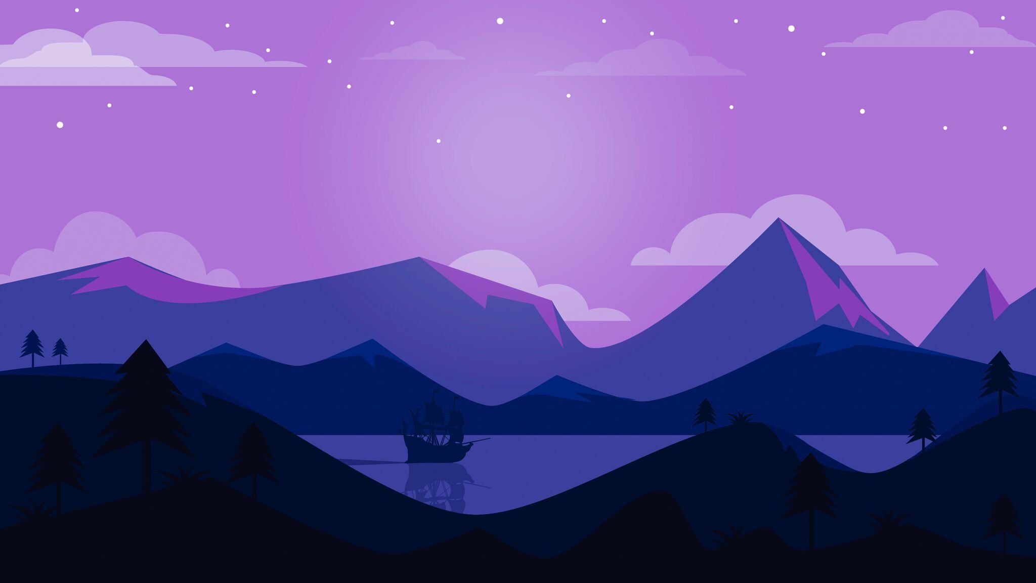 Purple Minimalist Wallpapers Wallpaper Cave