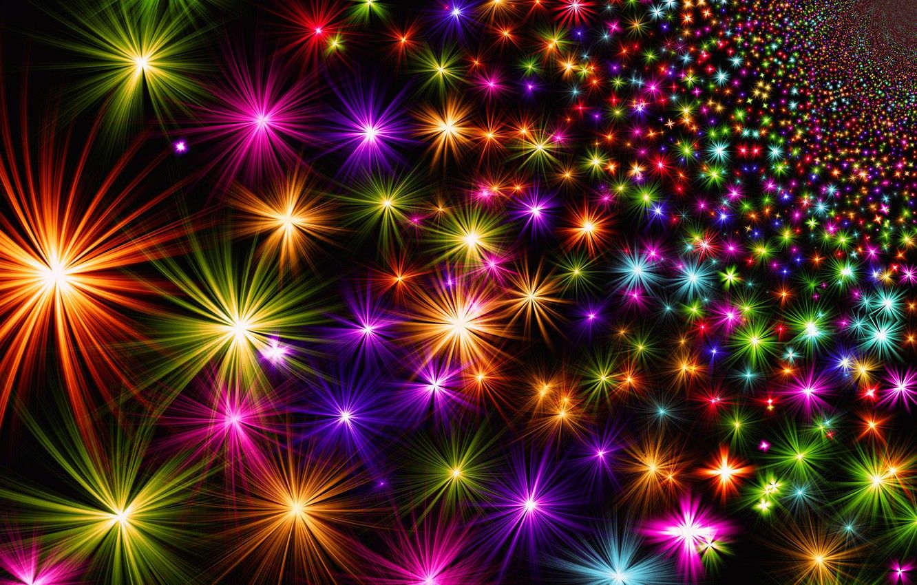 Colorful Star Lights Wallpapers Wallpaper Cave
