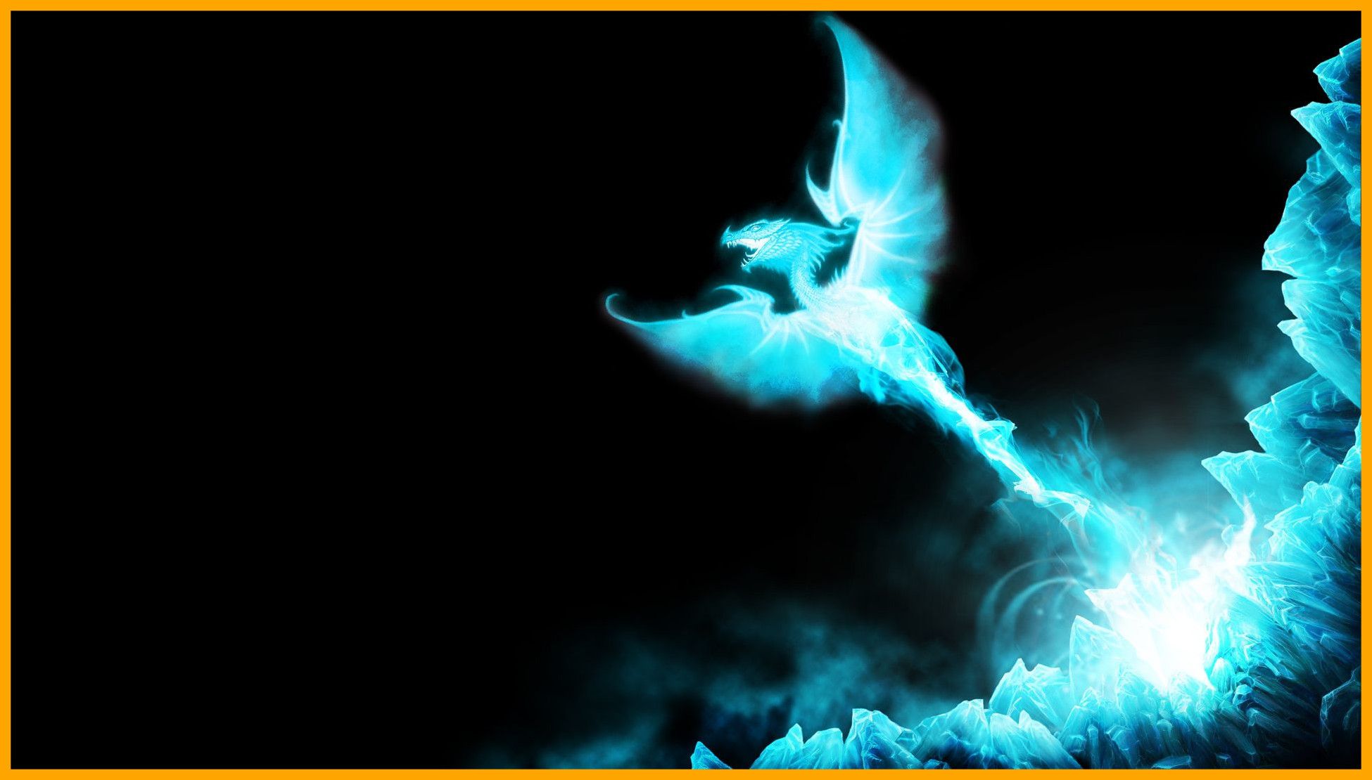 Blue Neon Dragon Wallpapers Wallpaper Cave