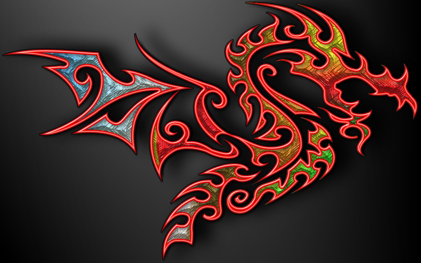 Blue Neon Dragon Wallpapers Wallpaper Cave