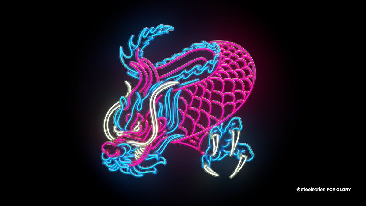 Blue Neon Dragon Wallpapers Wallpaper Cave
