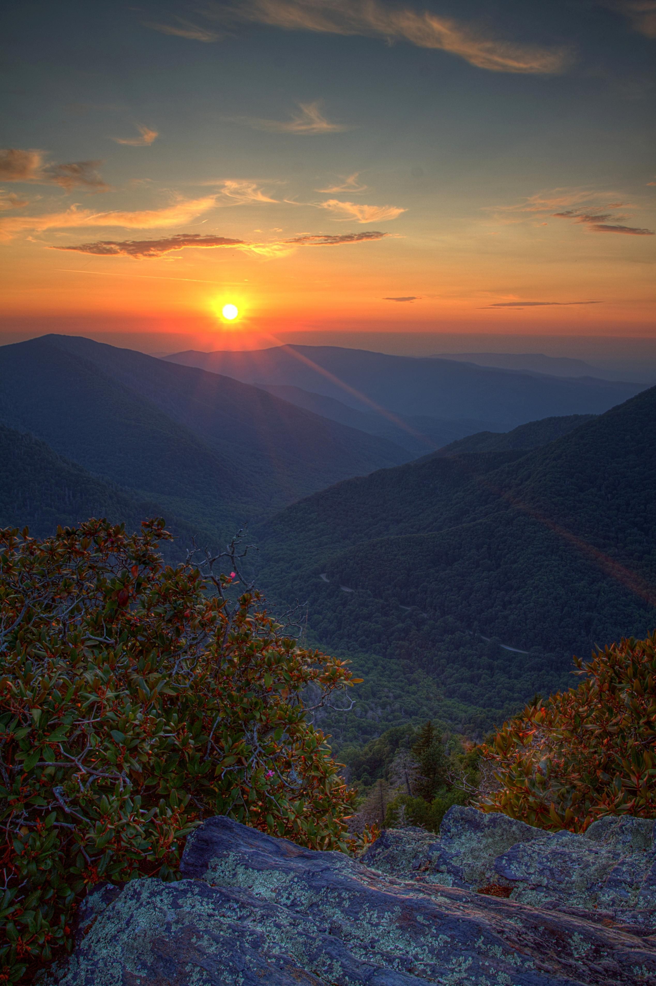 Smoky Mountains Sunset Wallpapers Wallpaper Cave