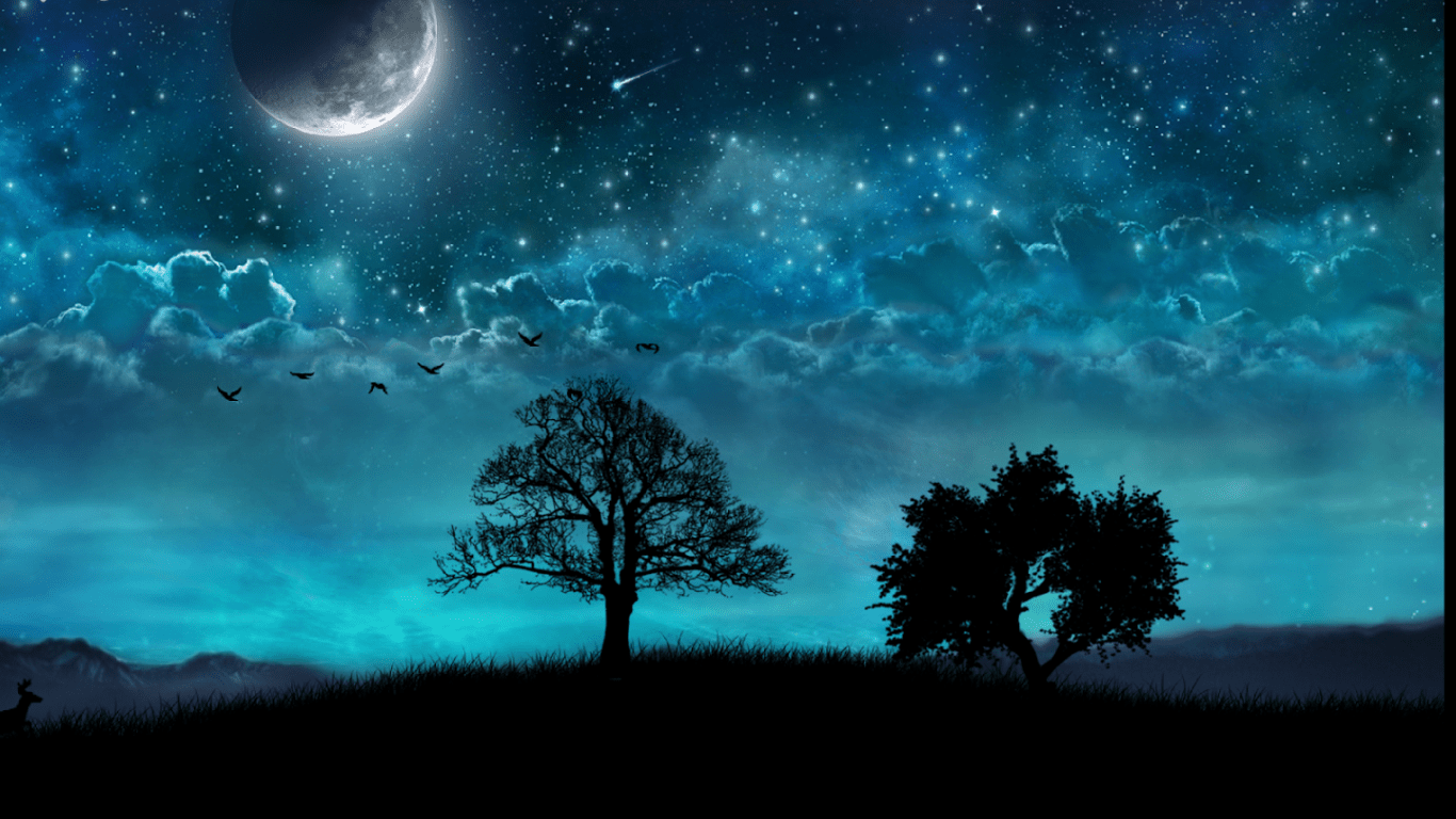 Desktop Relaxing Night Wallpapers Wallpaper Cave