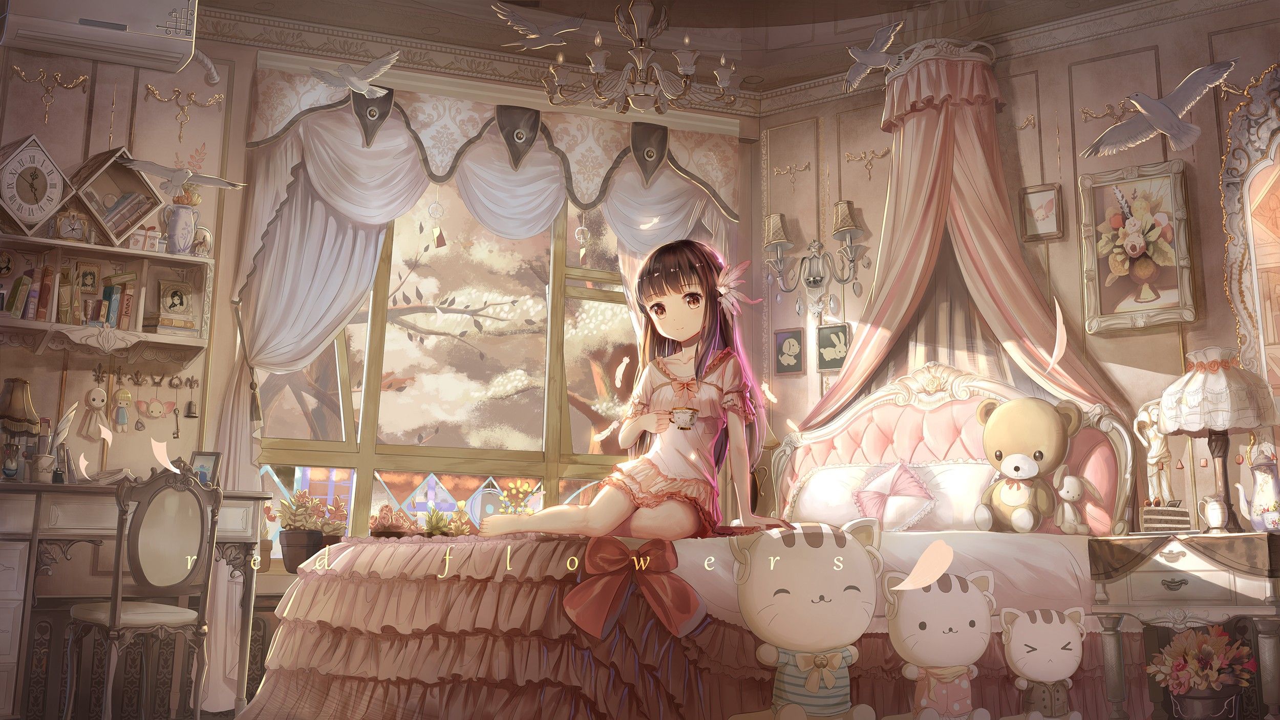 Cute Anime Bedroom Wallpapers Wallpaper Cave