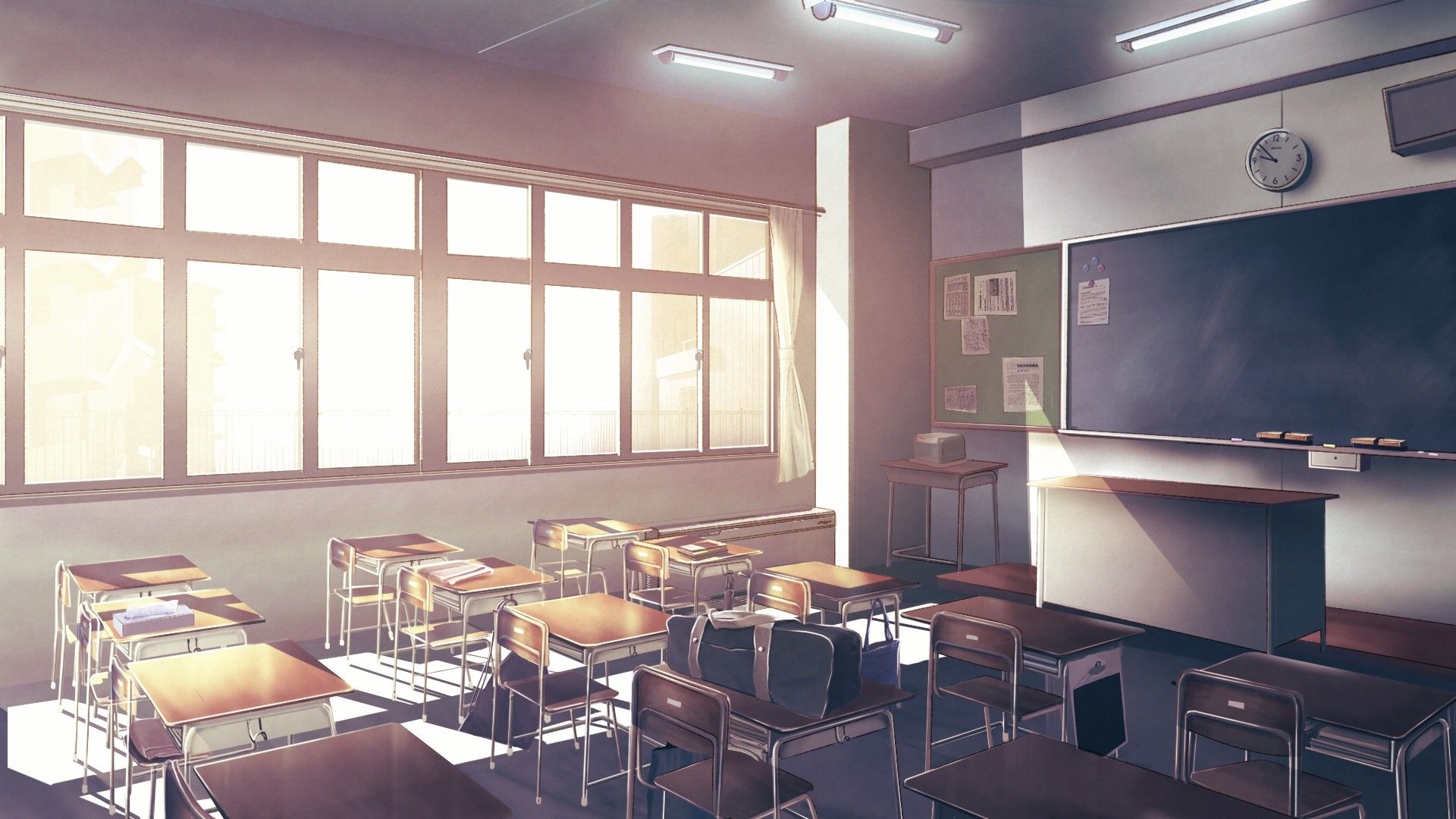 Anime Classroom Wallpapers Wallpaper Cave