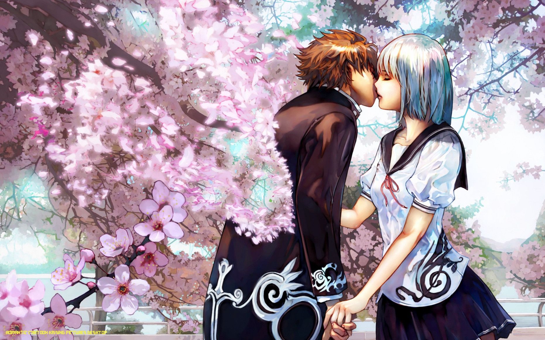 Boy And Girl Anime Kissing Wallpapers Wallpaper Cave