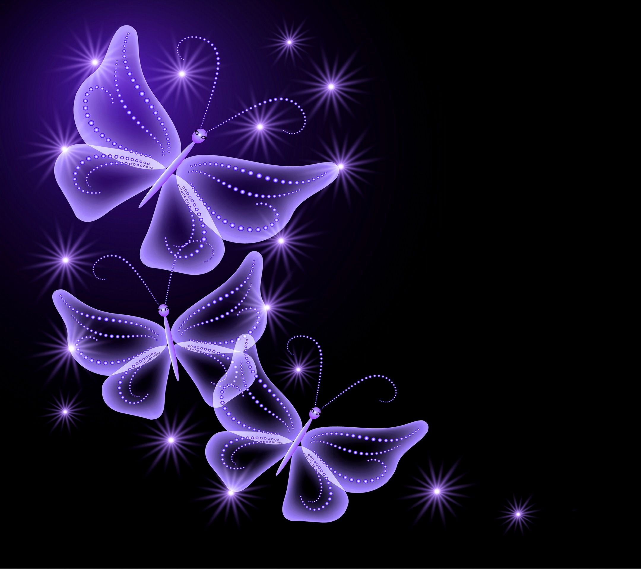 Aesthetic Glitter Butterfly Wallpaper Desktop Insight from Leticia