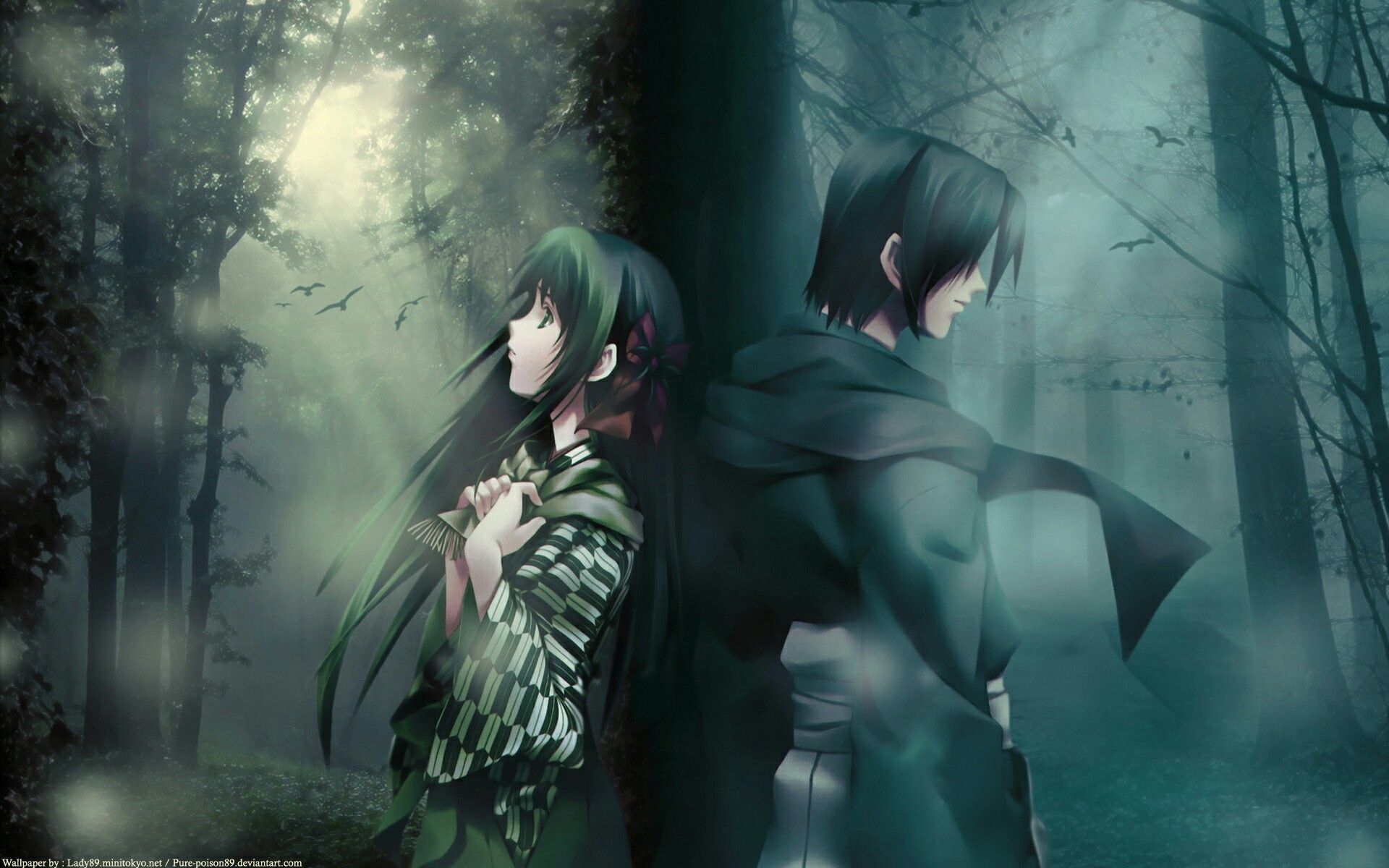 Anime Couple Hug Cry Wallpapers Wallpaper Cave