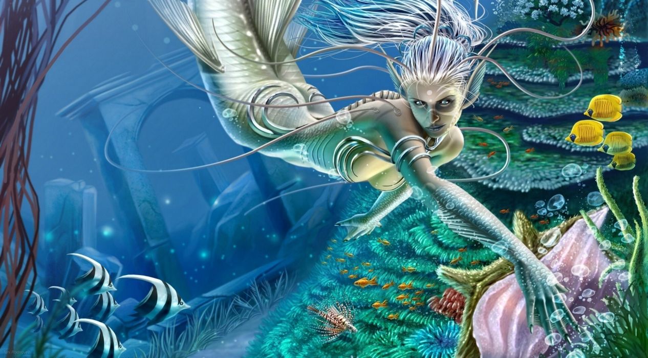 Underwater Mermaid Wallpapers Wallpaper Cave