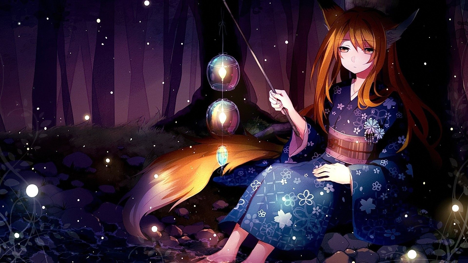 Kitsune Desktop Wallpapers Wallpaper Cave