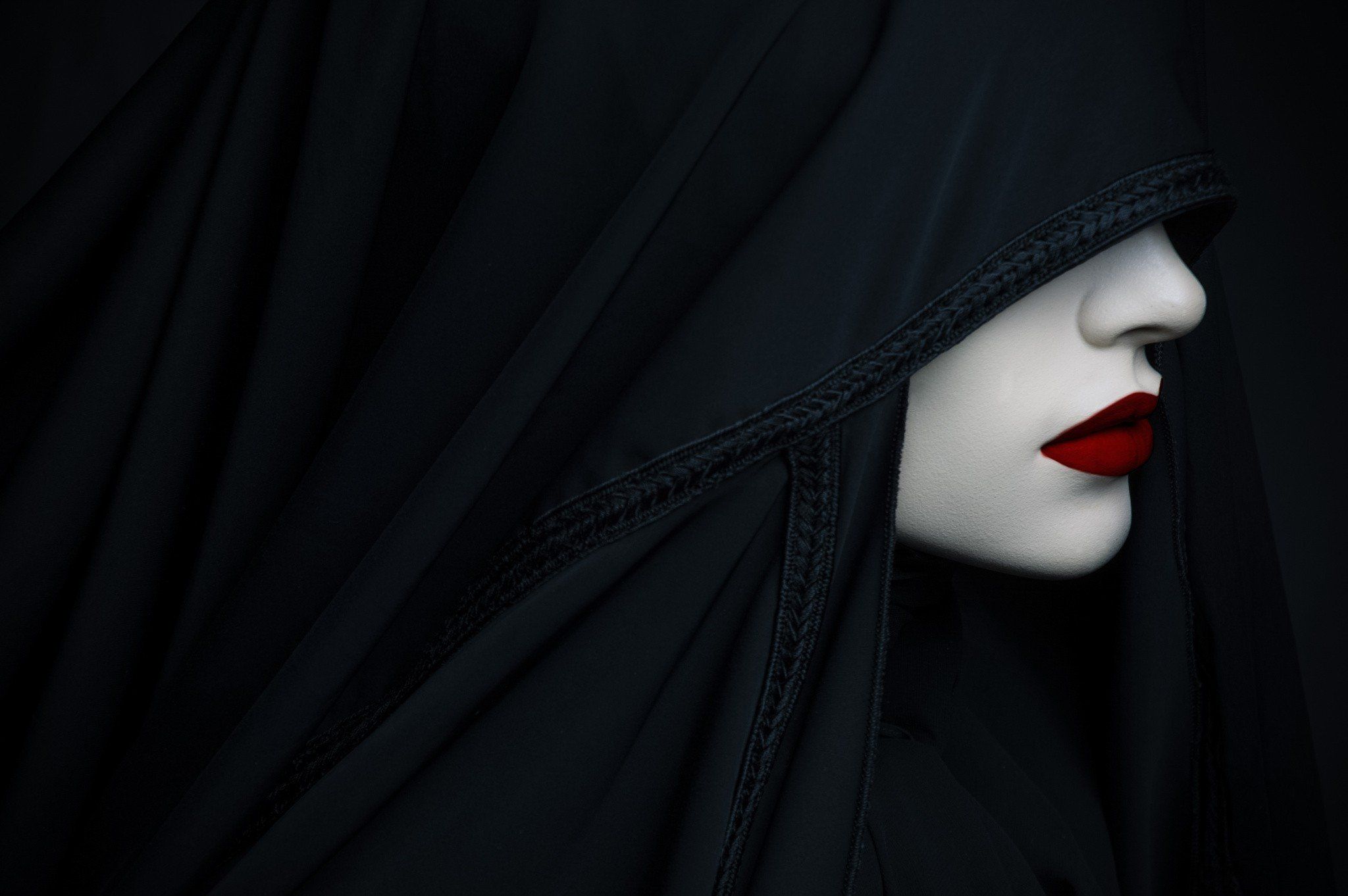 Women Black Red Lip Wallpapers Wallpaper Cave