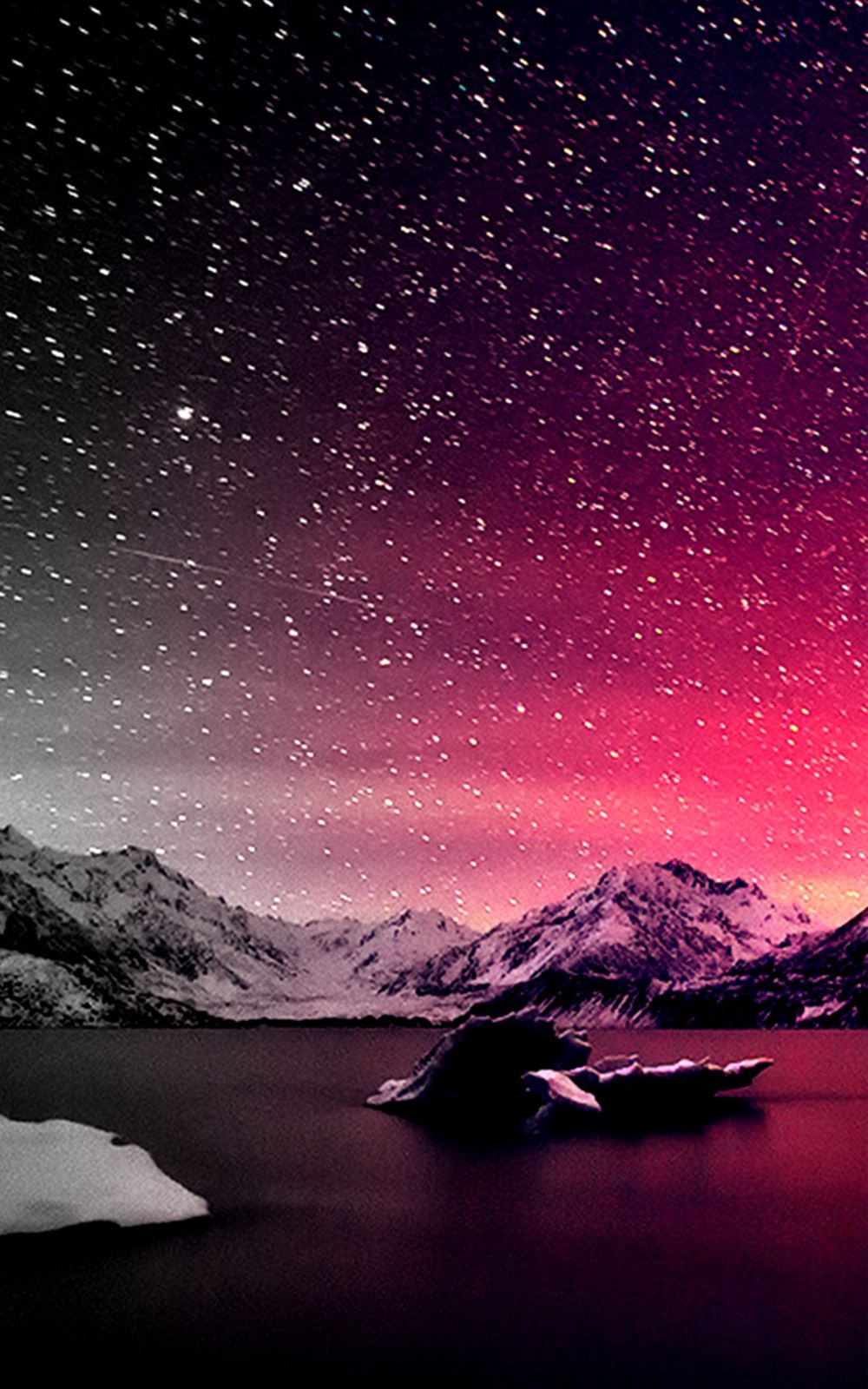 Pink Night Sky Wallpapers Wallpaper Cave