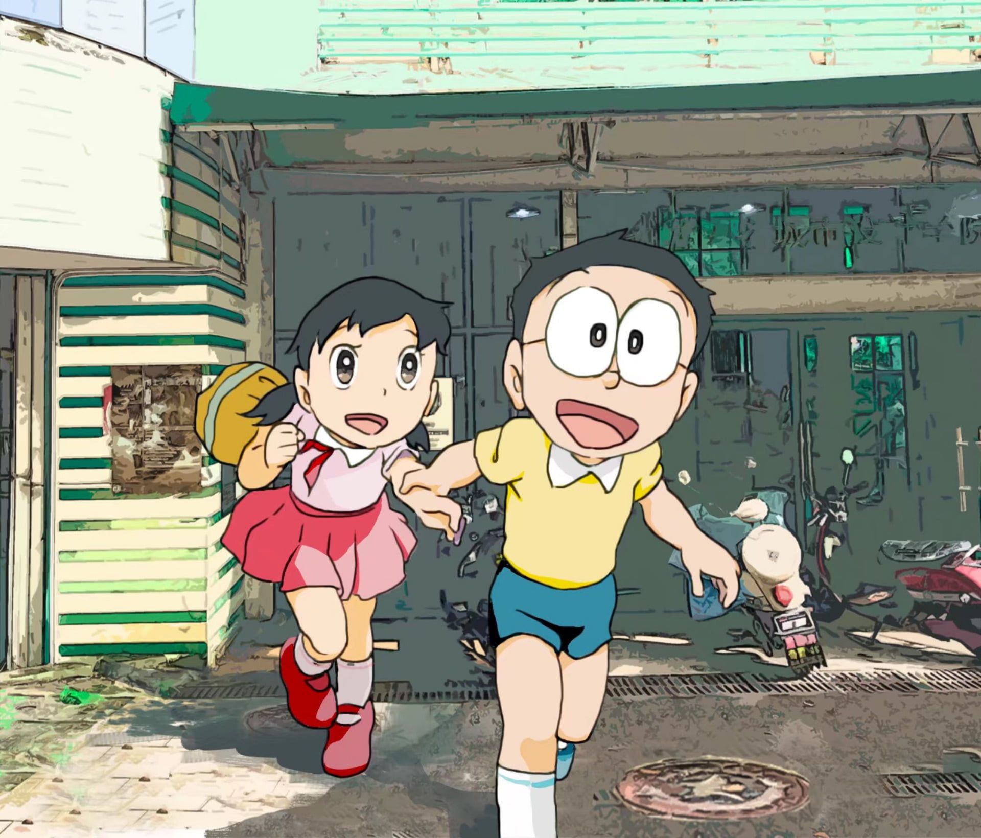 Nobita Shizuka Love Wallpapers Wallpaper Cave