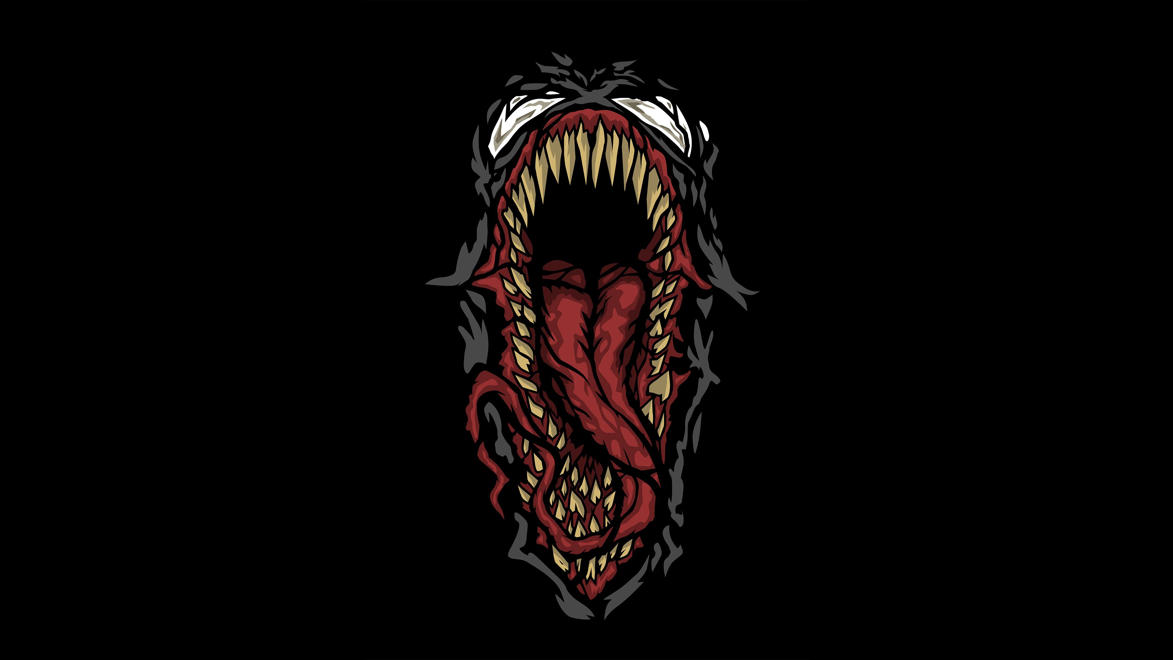 Venom Minimalist Art Wallpapers Wallpaper Cave