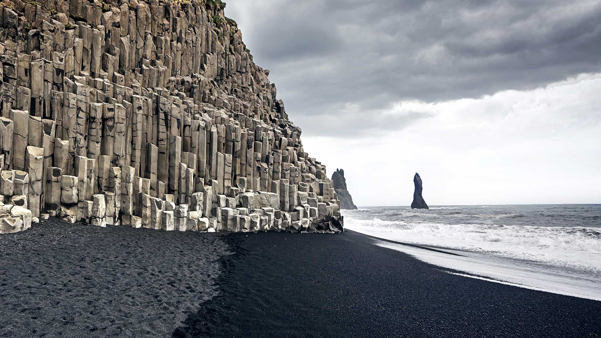 Black Sand Beach Iceland Wallpapers Wallpaper Cave