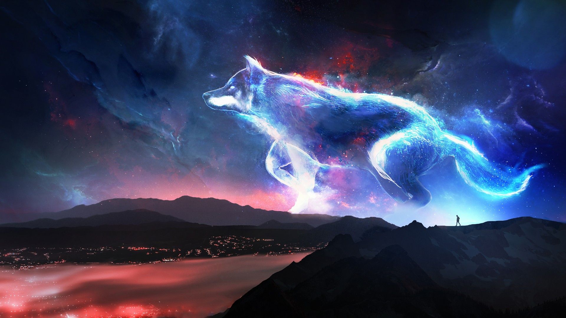 Neon Wolf Desktop Wallpapers Wallpaper Cave