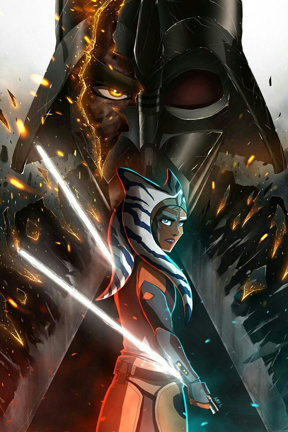 Ahsoka And Anakin Wallpapers Wallpaper Cave