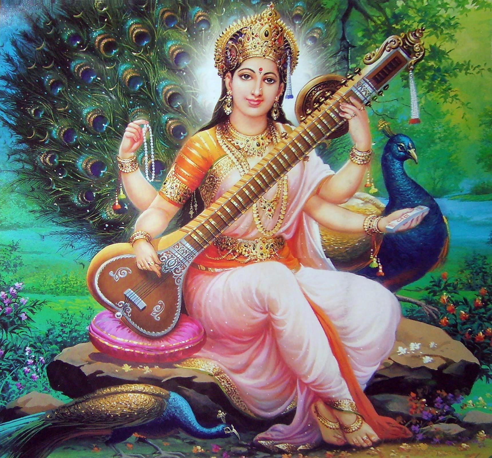 Saraswati Mata Wallpapers Wallpaper Cave