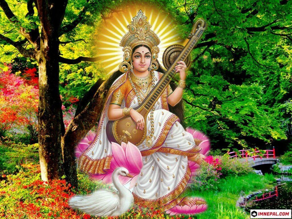 Saraswati Mata Wallpapers Wallpaper Cave