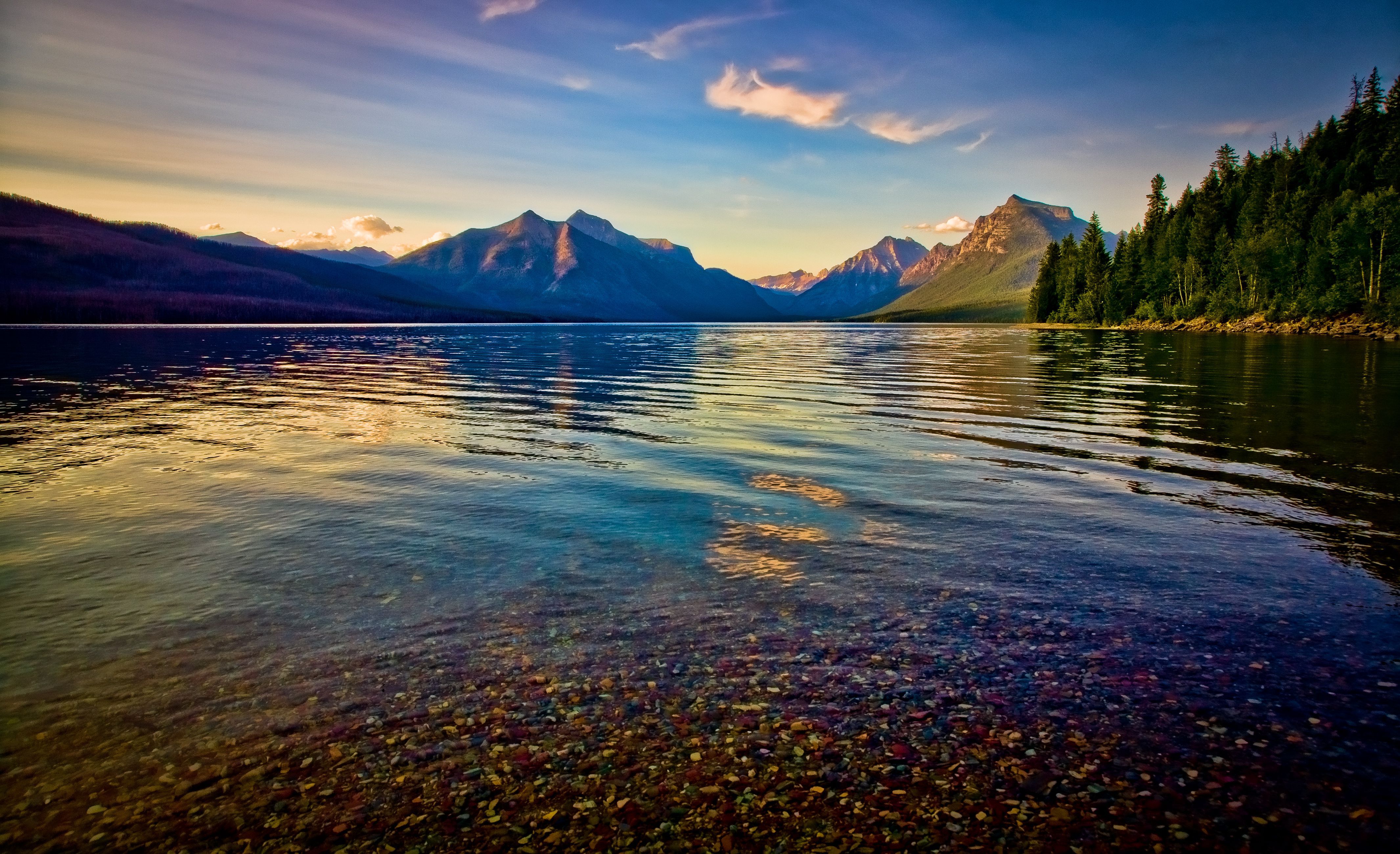 McDonald Lake Glacier National Park Wallpapers Wallpaper Cave