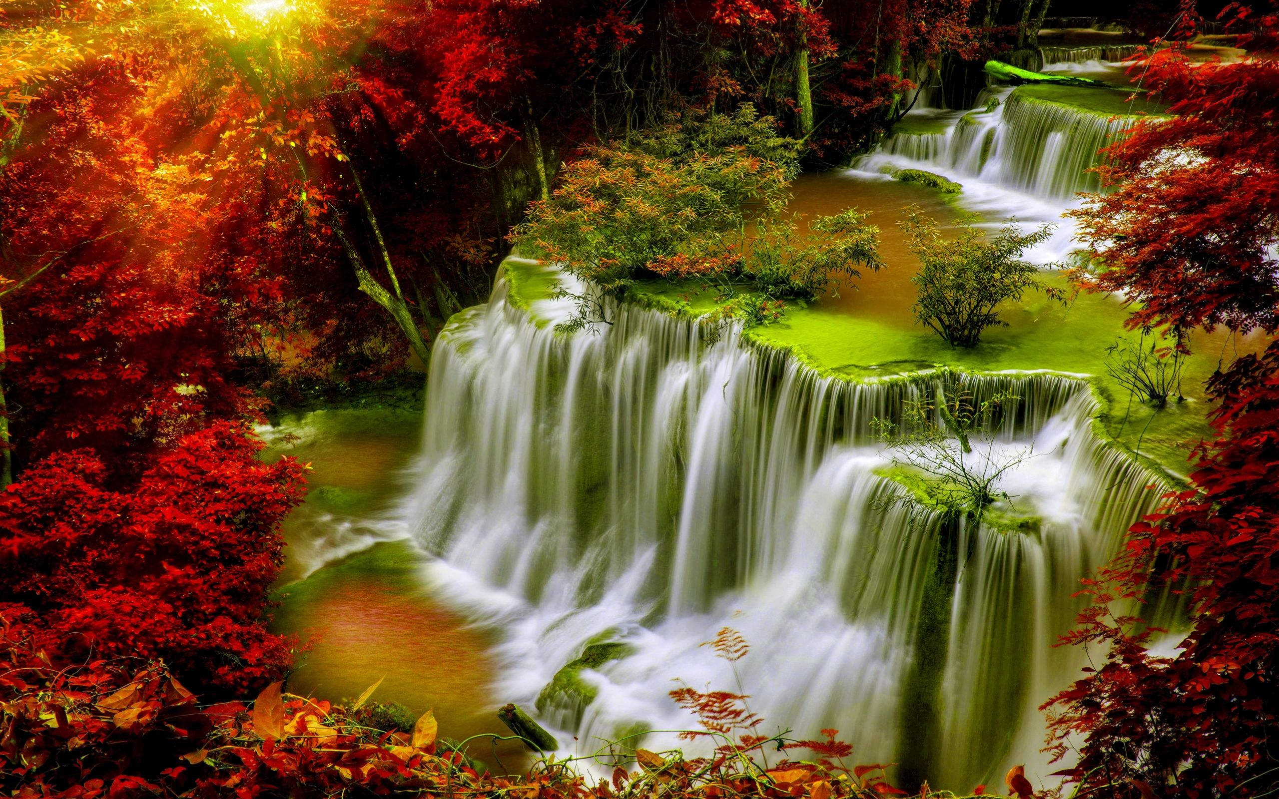 Waterfall Cascades Wallpapers Wallpaper Cave