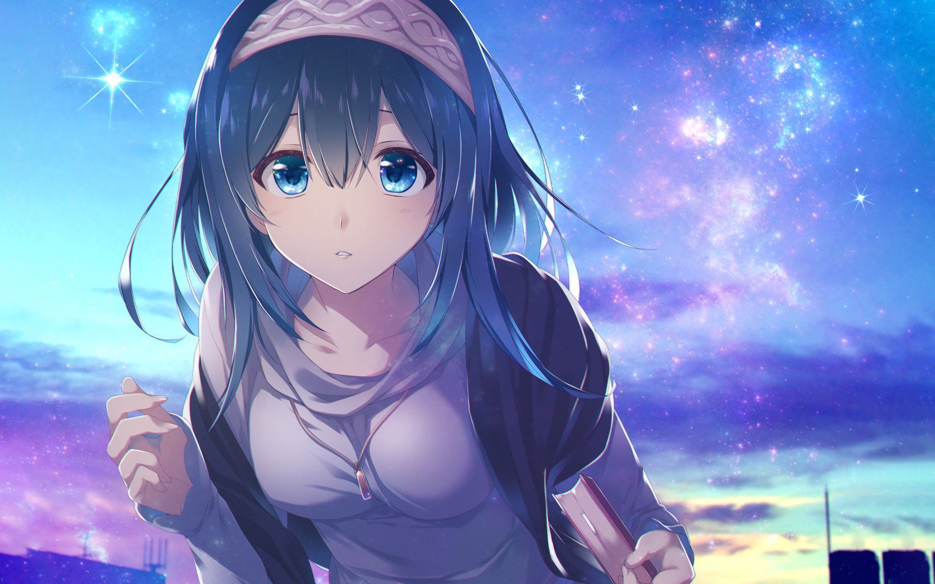 Anime Sky Blue Eye Wallpapers Wallpaper Cave
