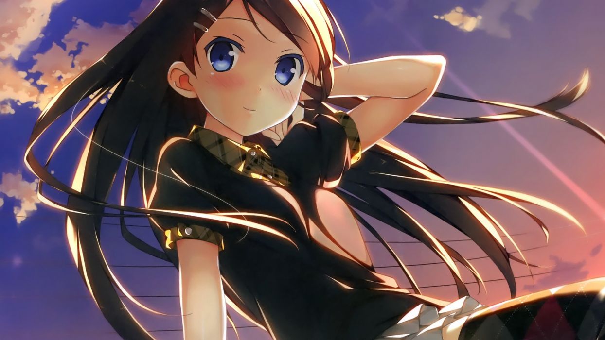 Anime Sky Blue Eye Wallpapers Wallpaper Cave